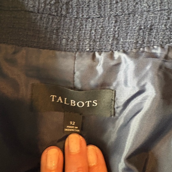 Talbots Navy Blazer with Gold Buttons - Picture 7 of 9